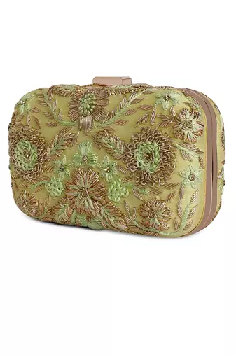 Mint green gota clutch
