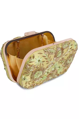 Mint green gota clutch