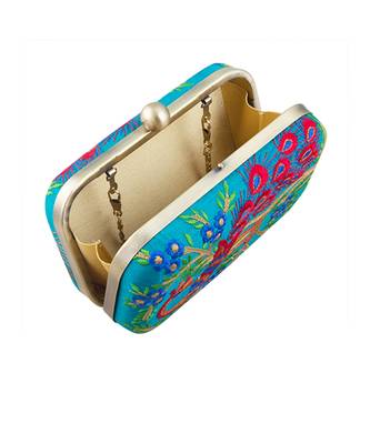 Multicolor peacock clutch 3