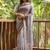 GREY PRETTY LINEN COTTAN SILK SAREE