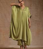Light Green Modal Kaftan Kurta Set