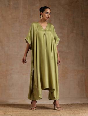 Light Green Modal Kaftan Kurta Set 2