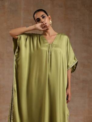 Light Green Modal Kaftan Kurta Set 4