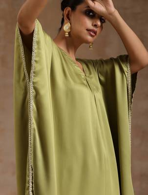 Light Green Modal Kaftan Kurta Set 5