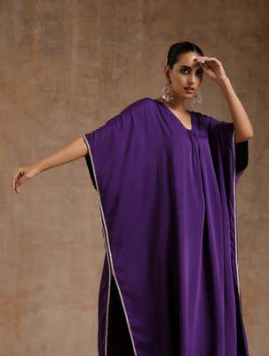 Violet Modal Kaftan Kurta Set 3