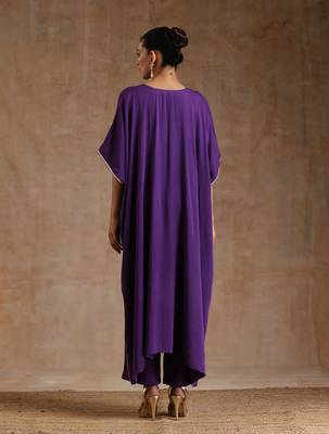 Violet Modal Kaftan Kurta Set 5