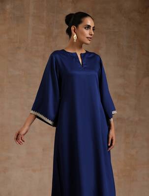 Midnight Blue Relax Kurta Set 3