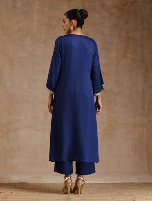 Midnight Blue Relax Kurta Set 5