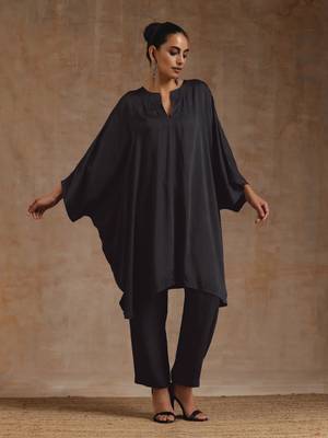 Grey Modal Oversized Round Co-Ord Set 1