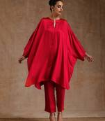 Red Modal Oversized Round Co-Ord Set