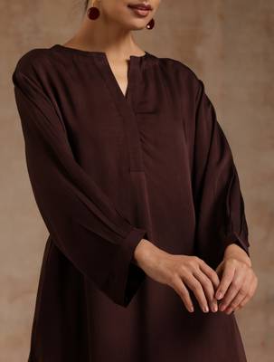 Cola Brown Modal Relax Co-ord Set 5