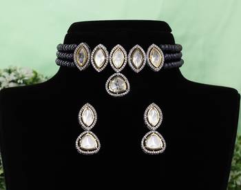Natural fresh water pearls choker set 1