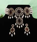 Natural fresh water pearls choker set