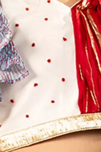 girl's blue lehenga choli