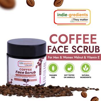 indie-gredients| Coffee Scrub| Best Acne Anti Cellulite Treatment| Face Cleanser for Women(100 gm) 1