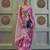 Purplish pink color lakhnavi chikankari weaving work saree with blouse