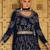 Navy Blue Georgette Based Sequin Worked Anarkali Suit For Women