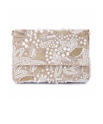 Pearl gold clutch 1