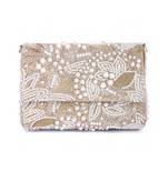 Pearl gold clutch