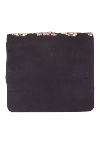 Black shamiana clutch bag