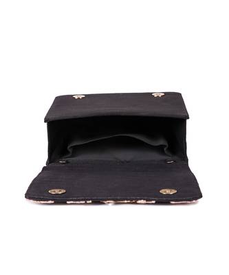 Black shamiana clutch bag 5