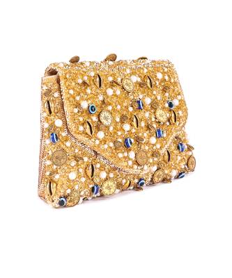 Gold evil eye clutch 3