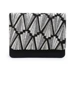 Shades of silver clutch