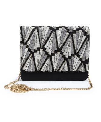 Shades of silver clutch 5