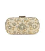 Beige aamras clutch