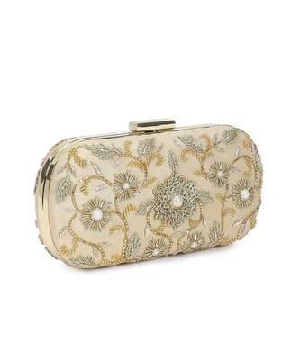 Beige aamras clutch 2