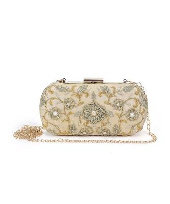 Beige aamras clutch 5