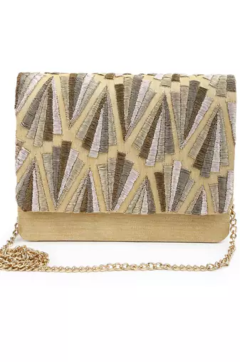Shades of gold clutch