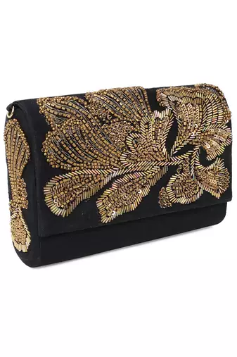 Black blazing clutch