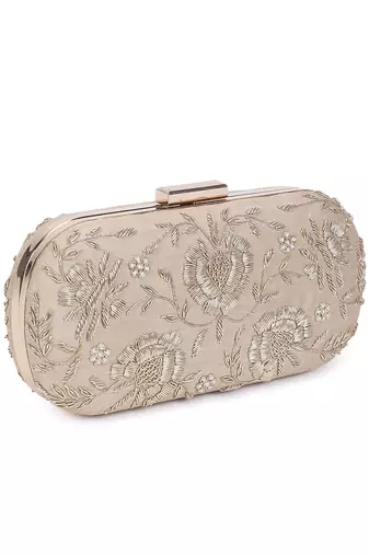 Golden bride clutch