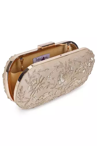 Golden bride clutch