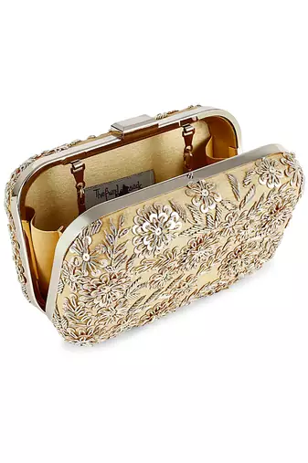 Golden garden bliss clutch