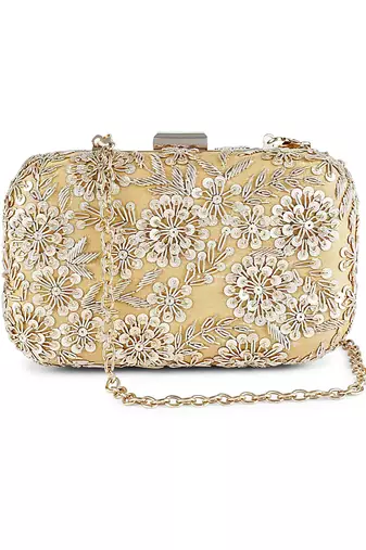 Golden garden bliss clutch