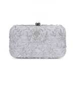 Silver pleasing clutch