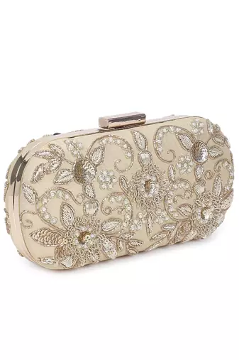 Gold thandai clutch