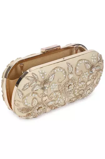 Gold thandai clutch