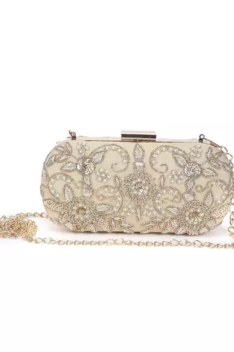 Gold thandai clutch