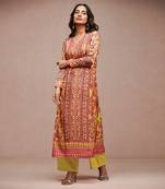 Mustard pitaya kurta set