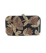 Black zardosi clutch