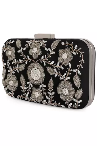 Black ornate clutch