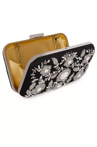 Black ornate clutch