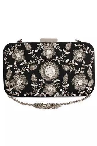 Black ornate clutch