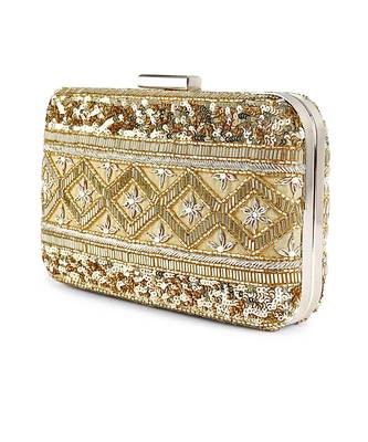 Gold lined clutch 2