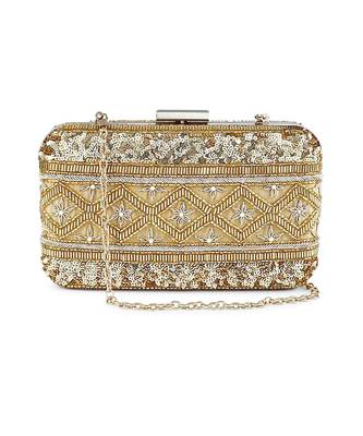Gold lined clutch 5