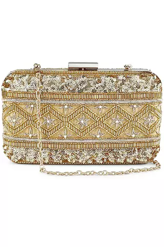 Gold lined clutch