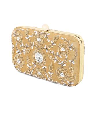 Golden elegant clutch 2